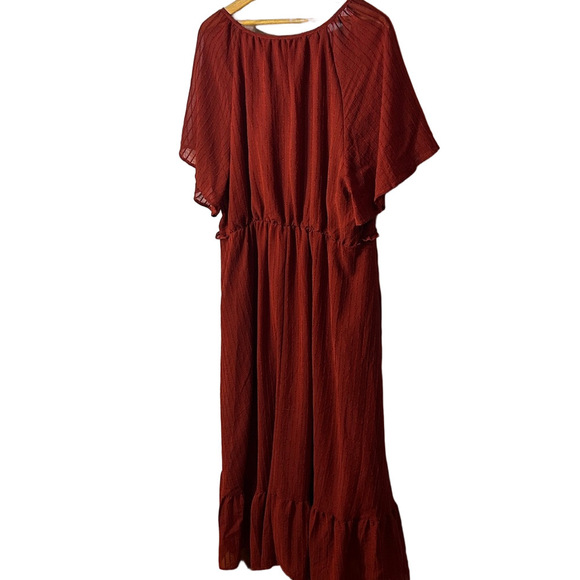 Bloomchic red tiered whimsygoth dress size 18 to 20 NWT - Picture 6 of 6